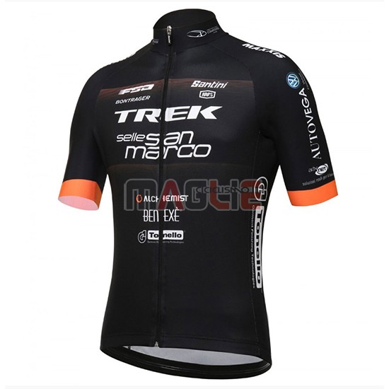 2018 Maglia Trek Selle San Marco Manica Corta Nero